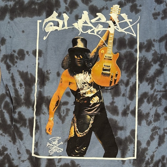 Tie-Dye Graphic Slash Tee M/L - Picture 7 of 10